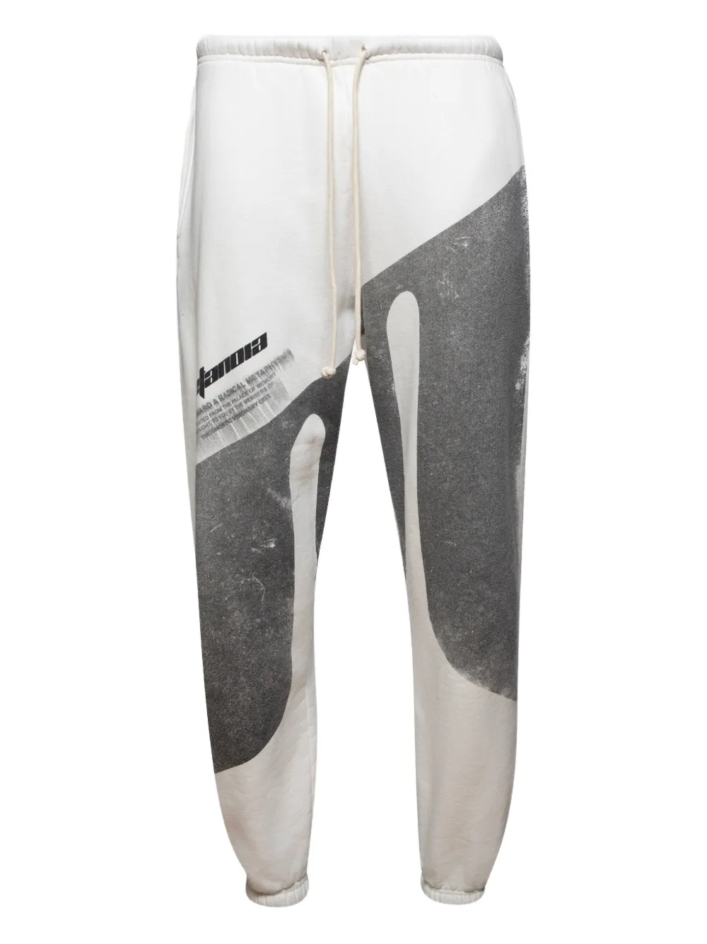 RRR123 Paraclete graphic-print sweatpants | White | Image 1