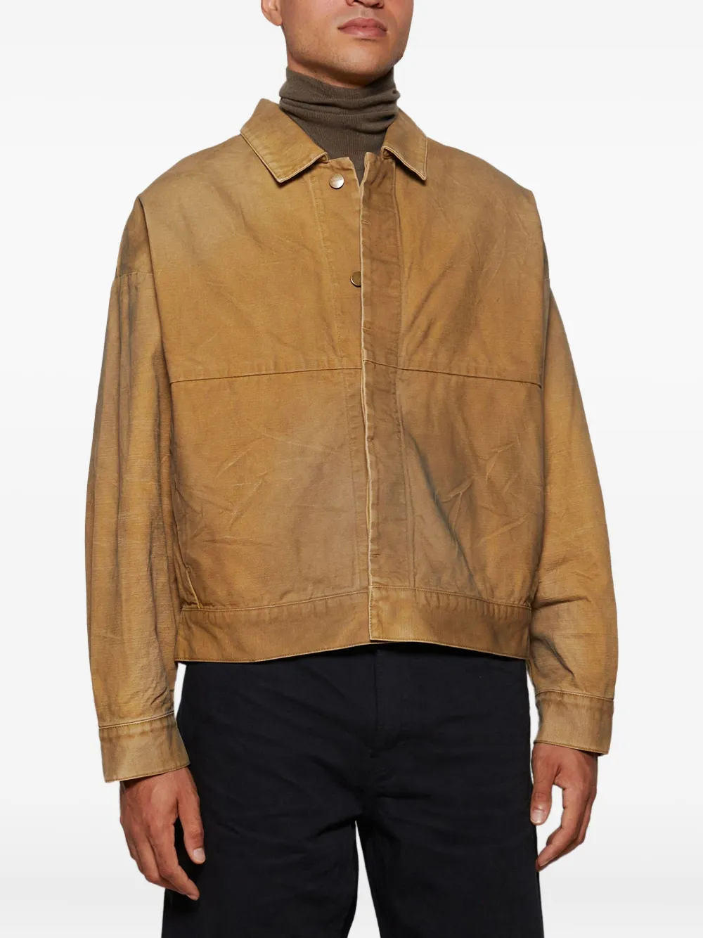 Fear Of God Canvas Utility Jacket In Brown