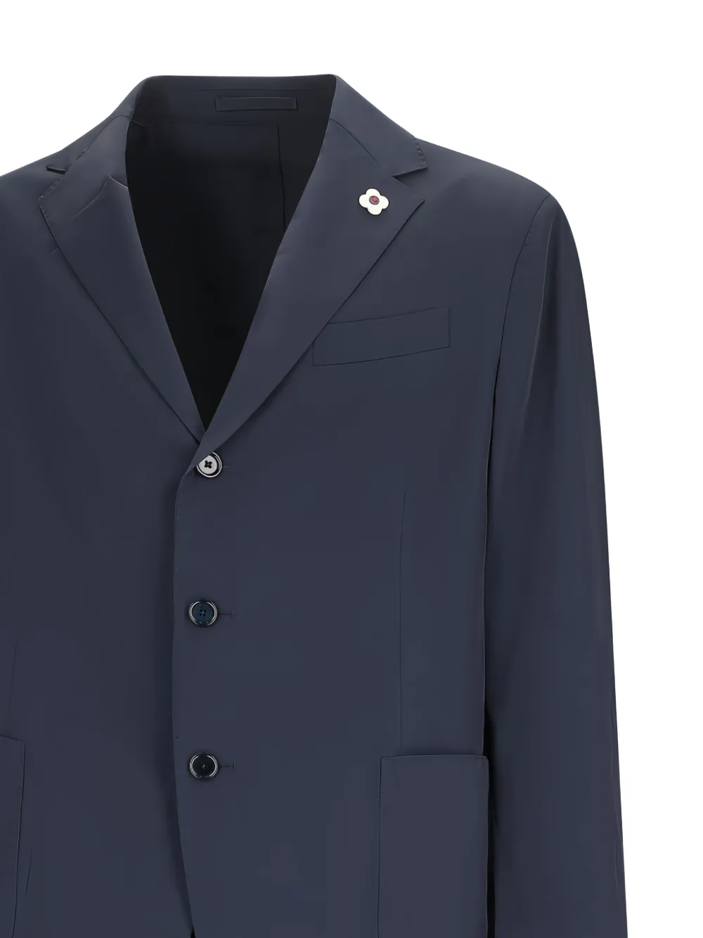 Lardini Blazer met enkele rij knopen Blauw