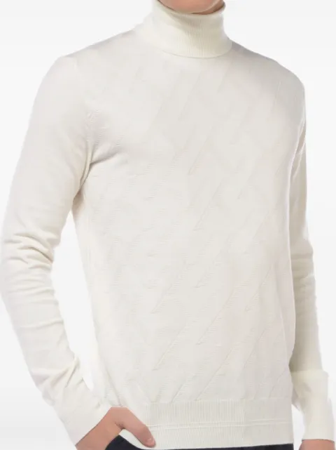 Hosio turtleneck cable-knit sweater