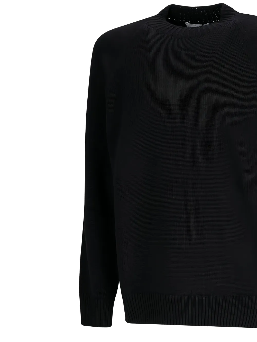 Lardini raglan-sleeve crew-neck sweater Zwart