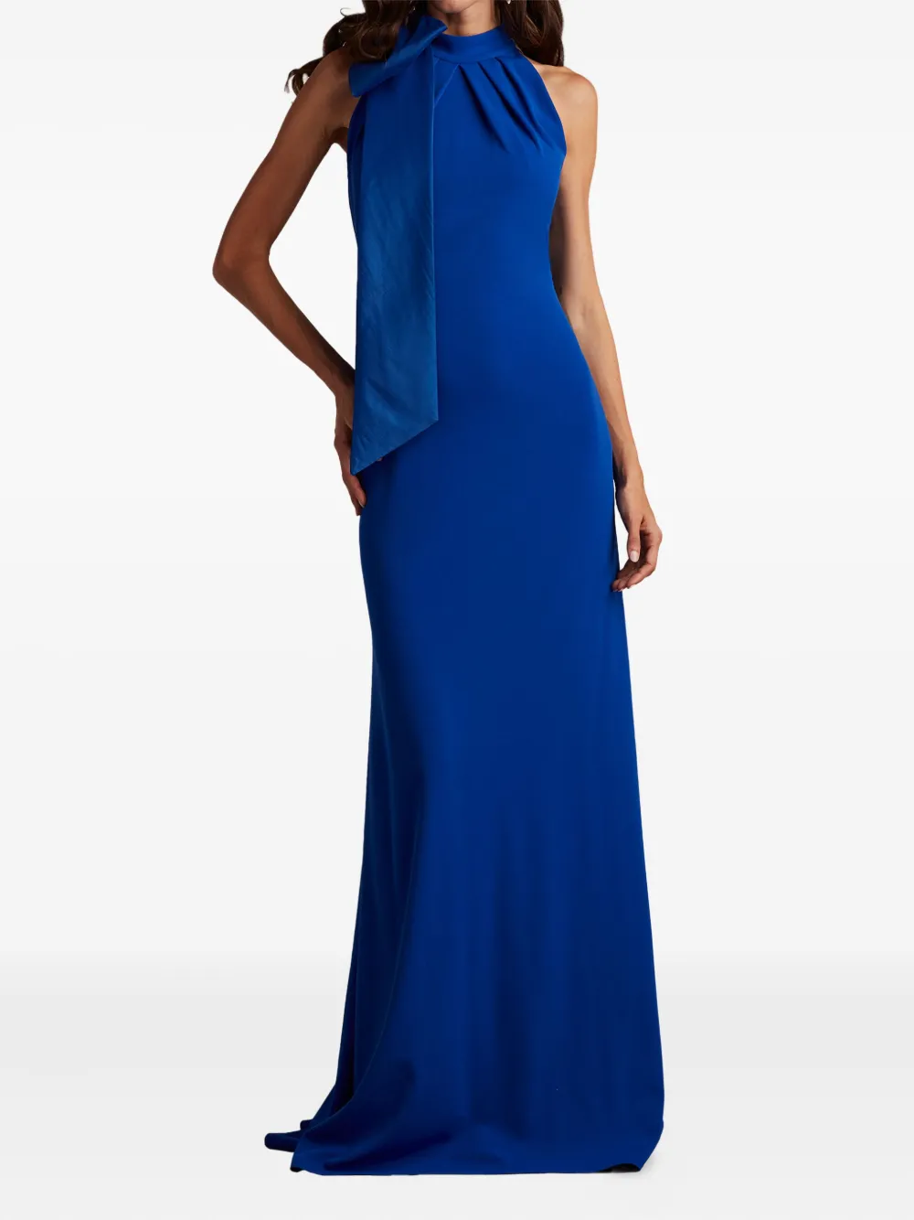 Tadashi Shoji Maxi-jurk met halternek - Blauw