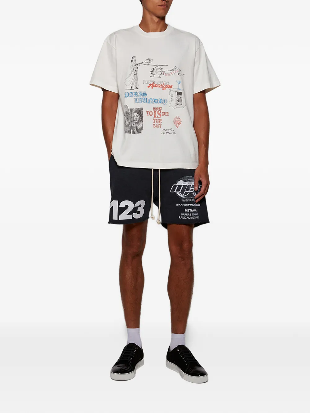 RRR123 Radical Alma drawstring-fastening track shorts | Track & Running Shorts | Image 2