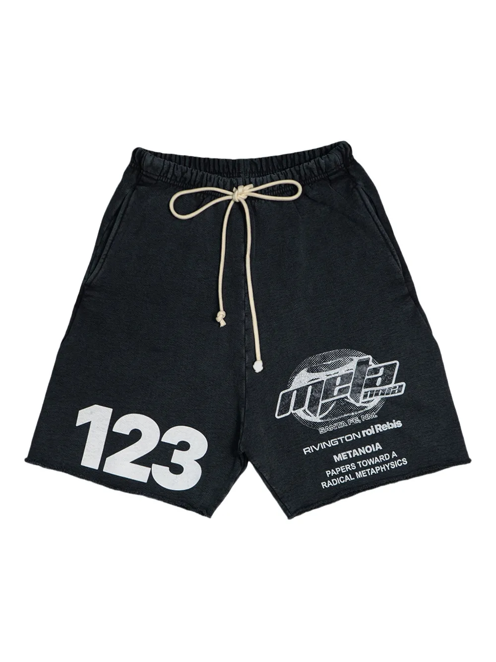 RRR123 Radical Alma drawstring-fastening track shorts | Black | Image 1