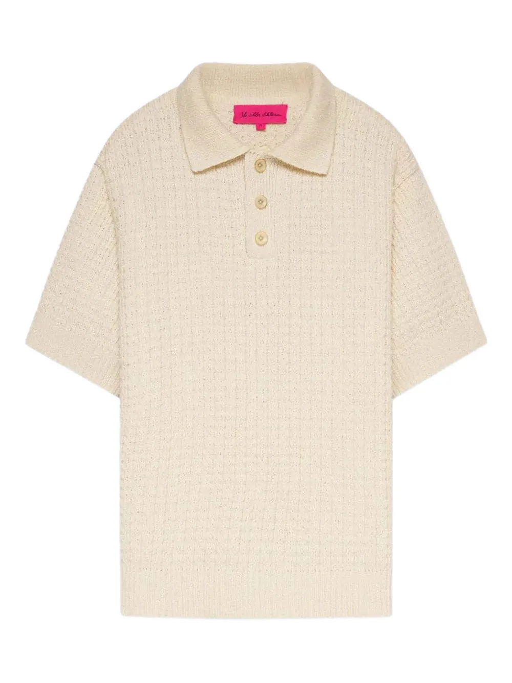 The Elder Statesman textured polo shirt Beige