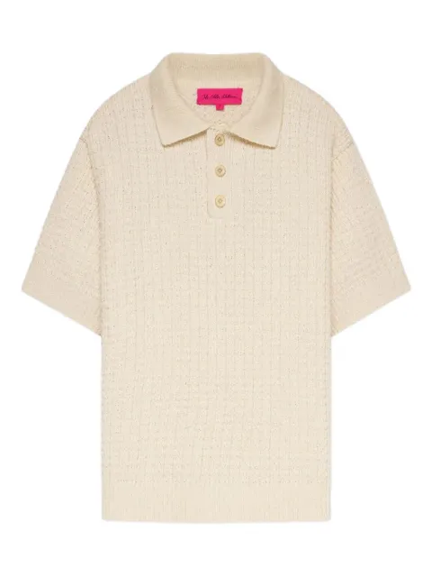 The Elder Statesman textured polo shirt