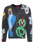 The Elder Statesman mythical creatures cardigan - Grey