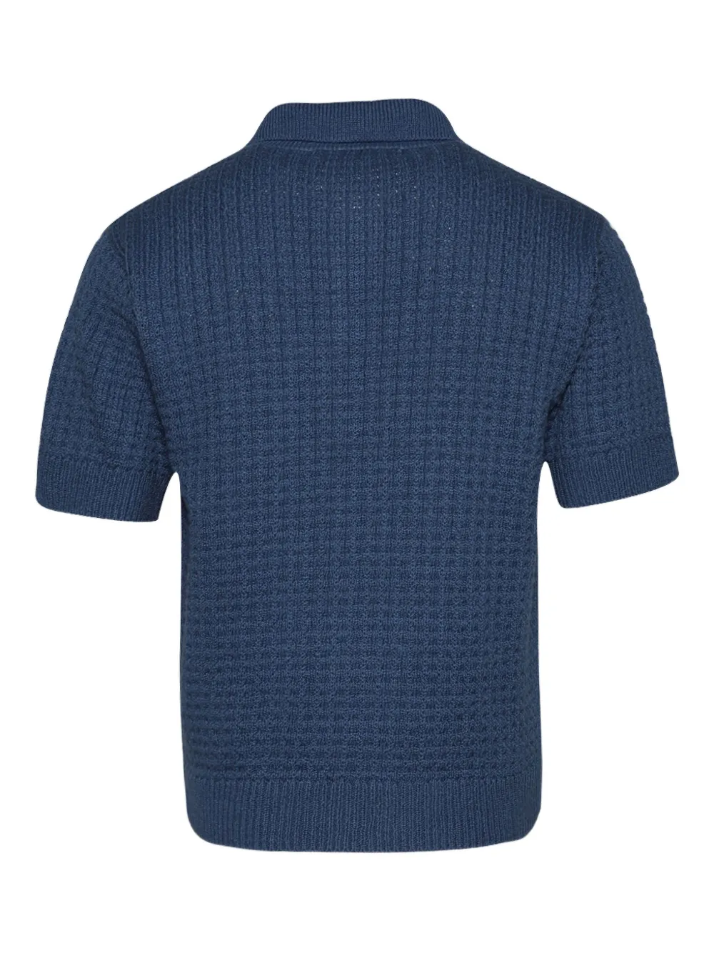 The Elder Statesman textured polo shirt - Blauw