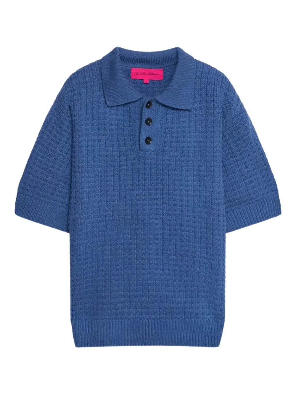 The Elder Statesman textured polo shirt Blauw