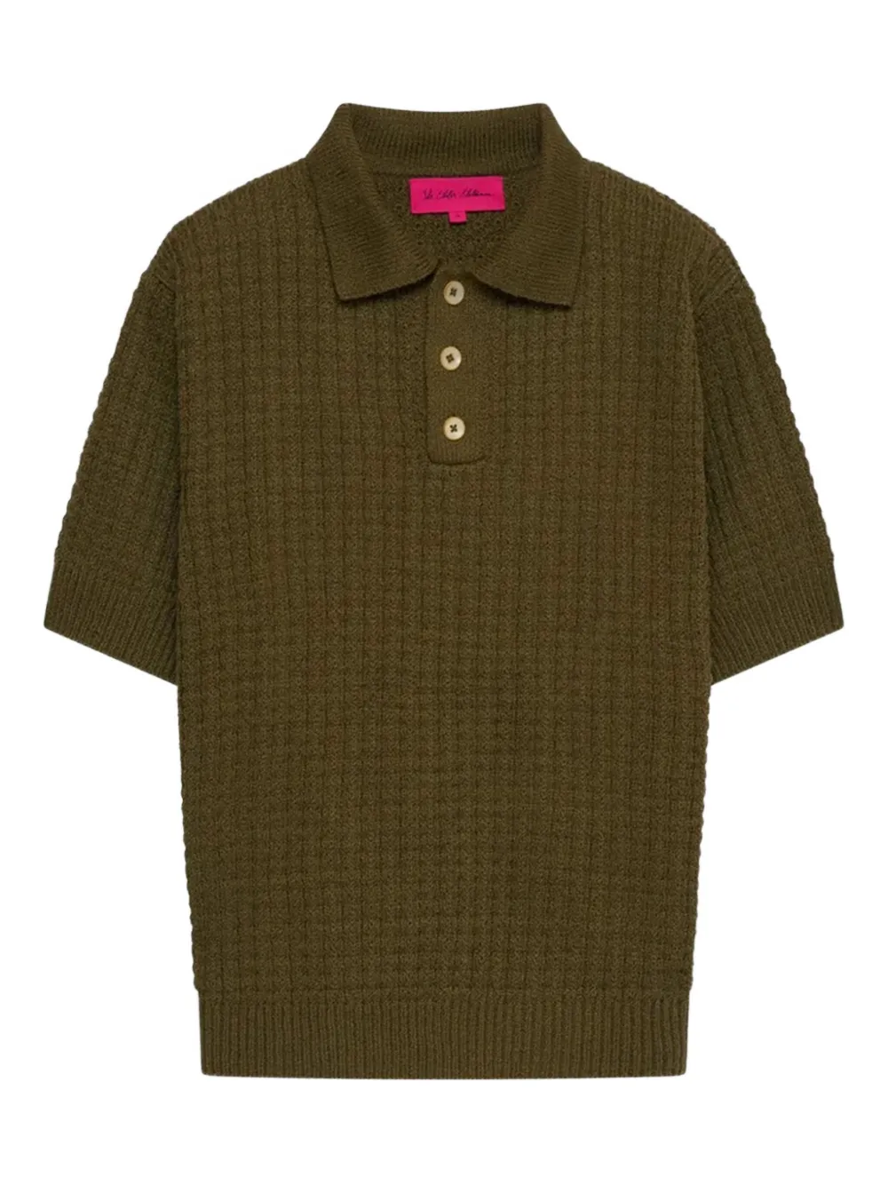 The Elder Statesman knit polo shirt Groen