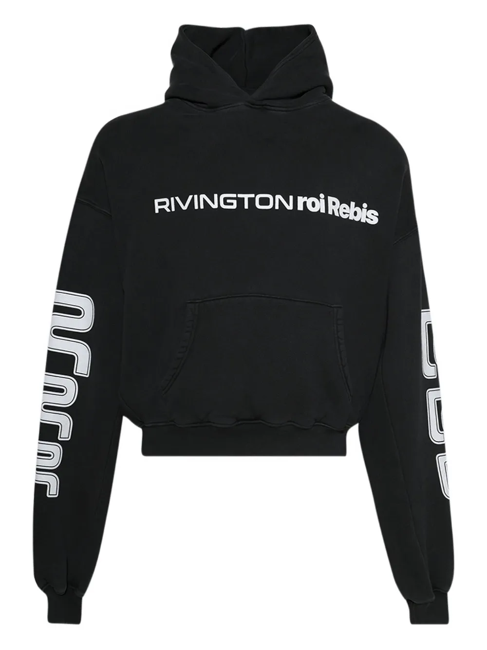 RRR123 Metanoia logo-print hoodie | Black | Image 1