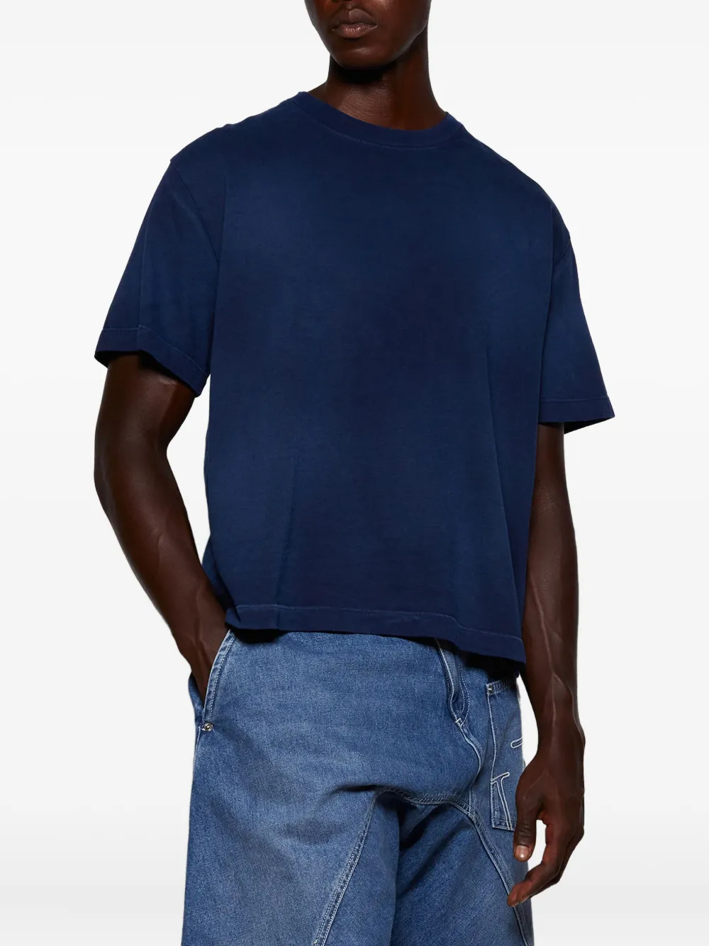 The Elder Statesman sunbleached T-shirt Blauw
