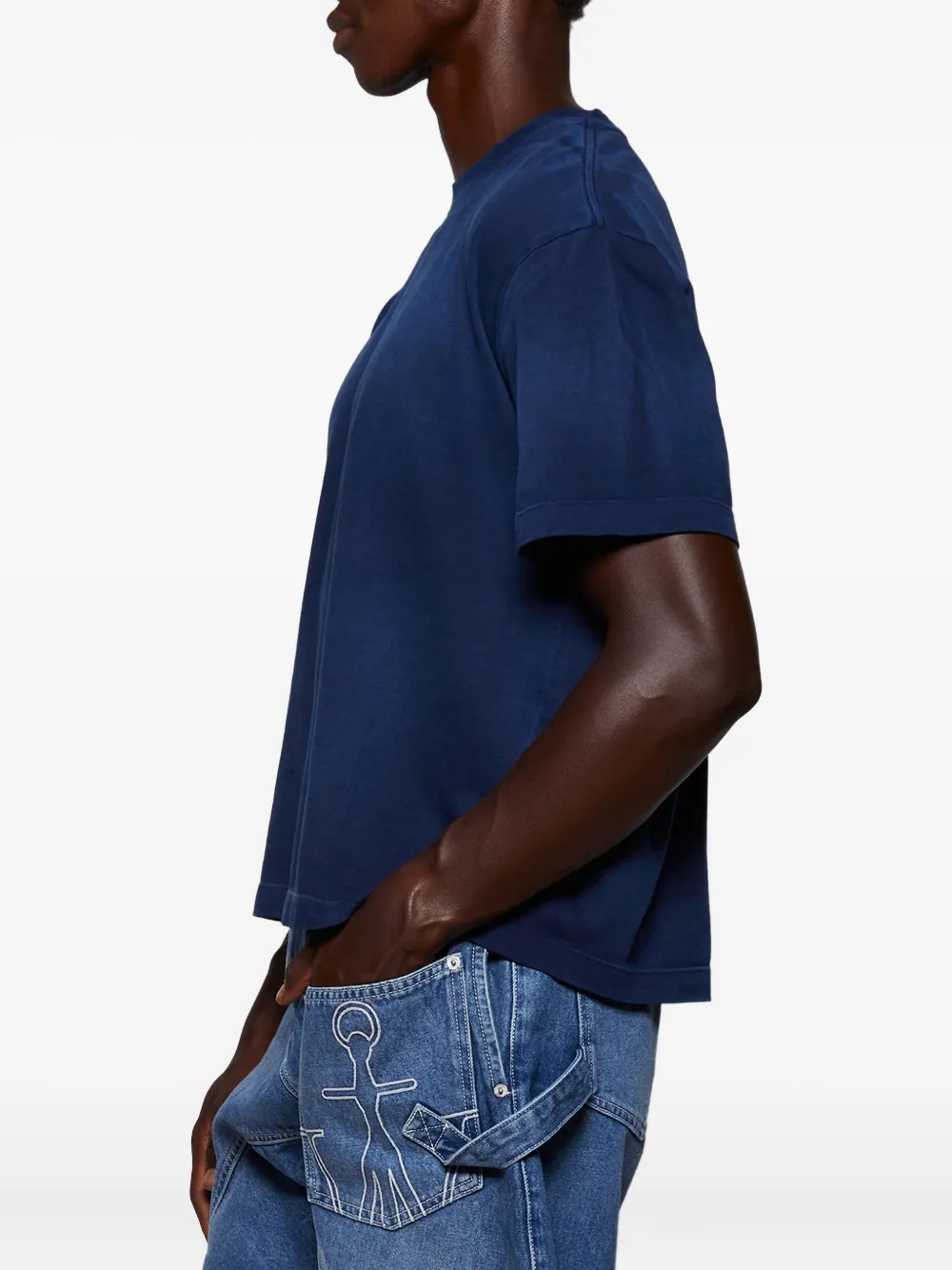 The Elder Statesman sunbleached T-shirt Blauw