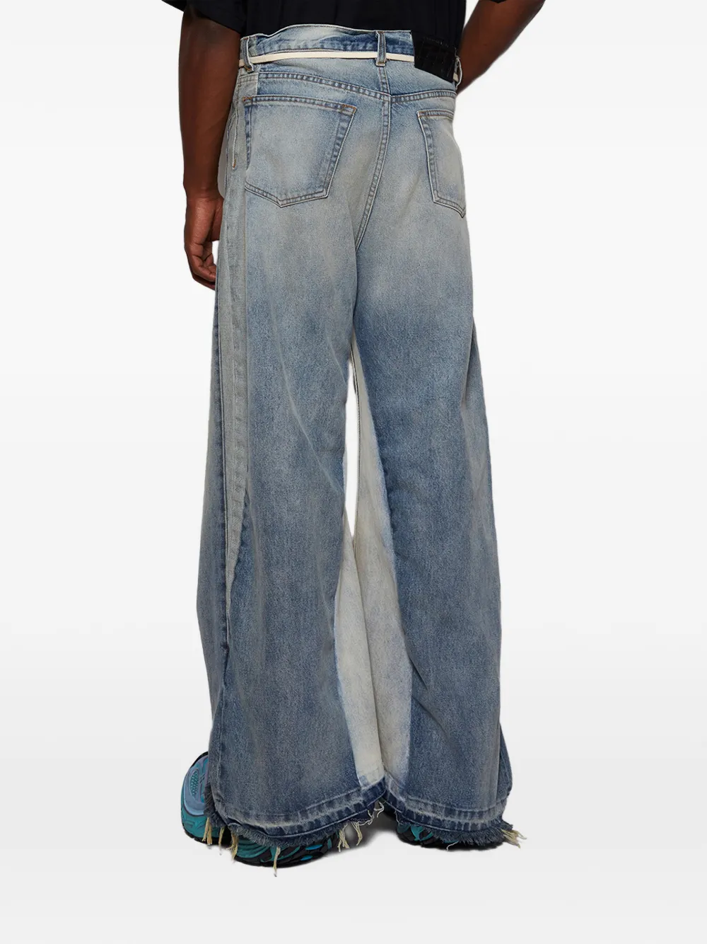 RRR123 drawstring-fastening jeans Blauw