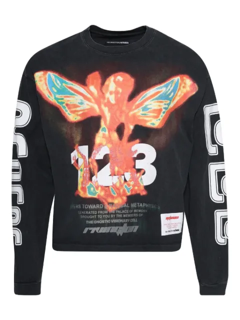 RRR123 long-sleeve graphic T-shirt
