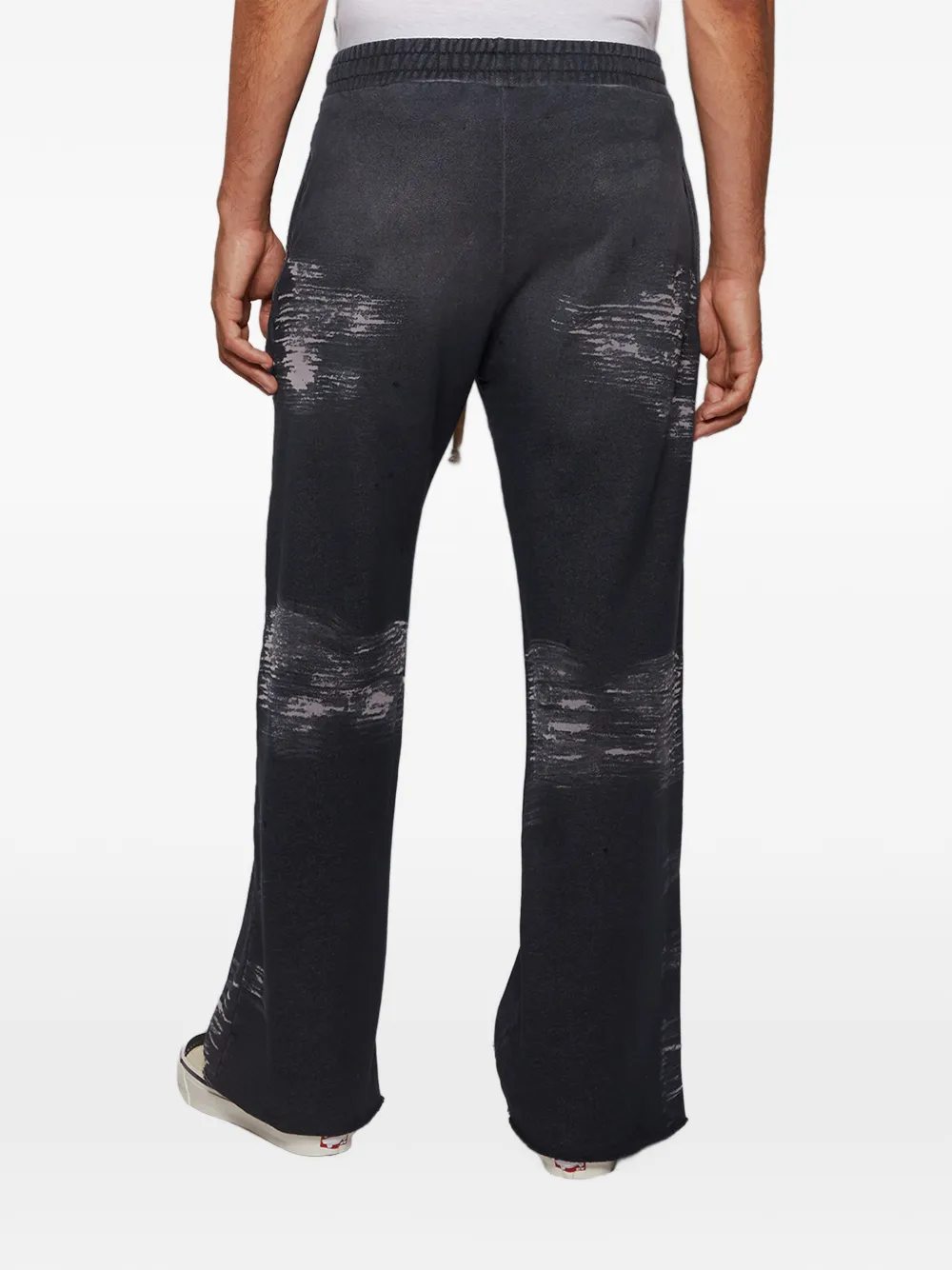 Rrr123 Drawstring Track Pants In Black