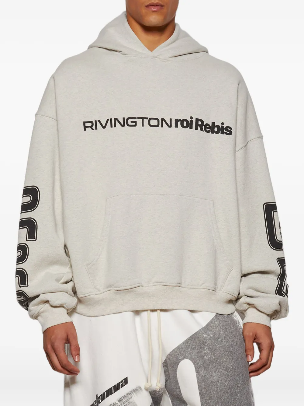 RRR123 Metanoia Uso Cva hoodie met logo-print Grijs