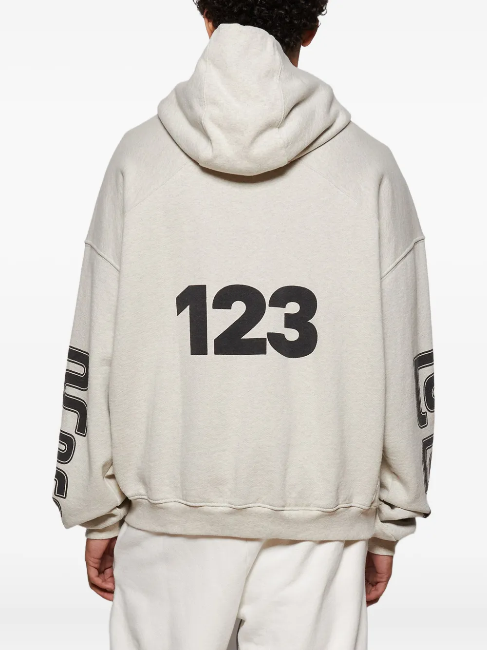 RRR123 Metanoia Uso Cva hoodie met logo-print Grijs
