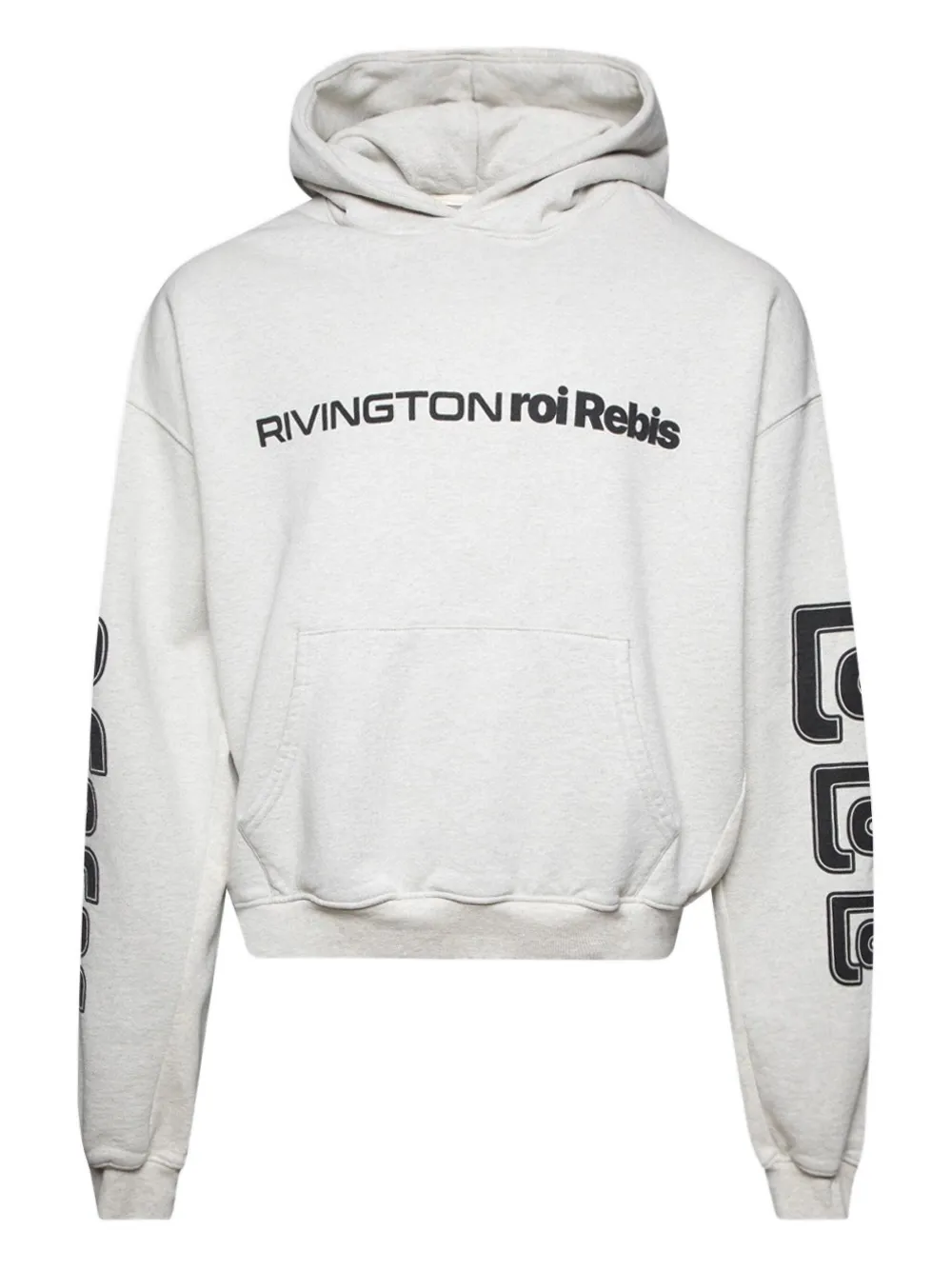 RRR123 Metanoia Uso Cva logo-print hoodie - Grigio