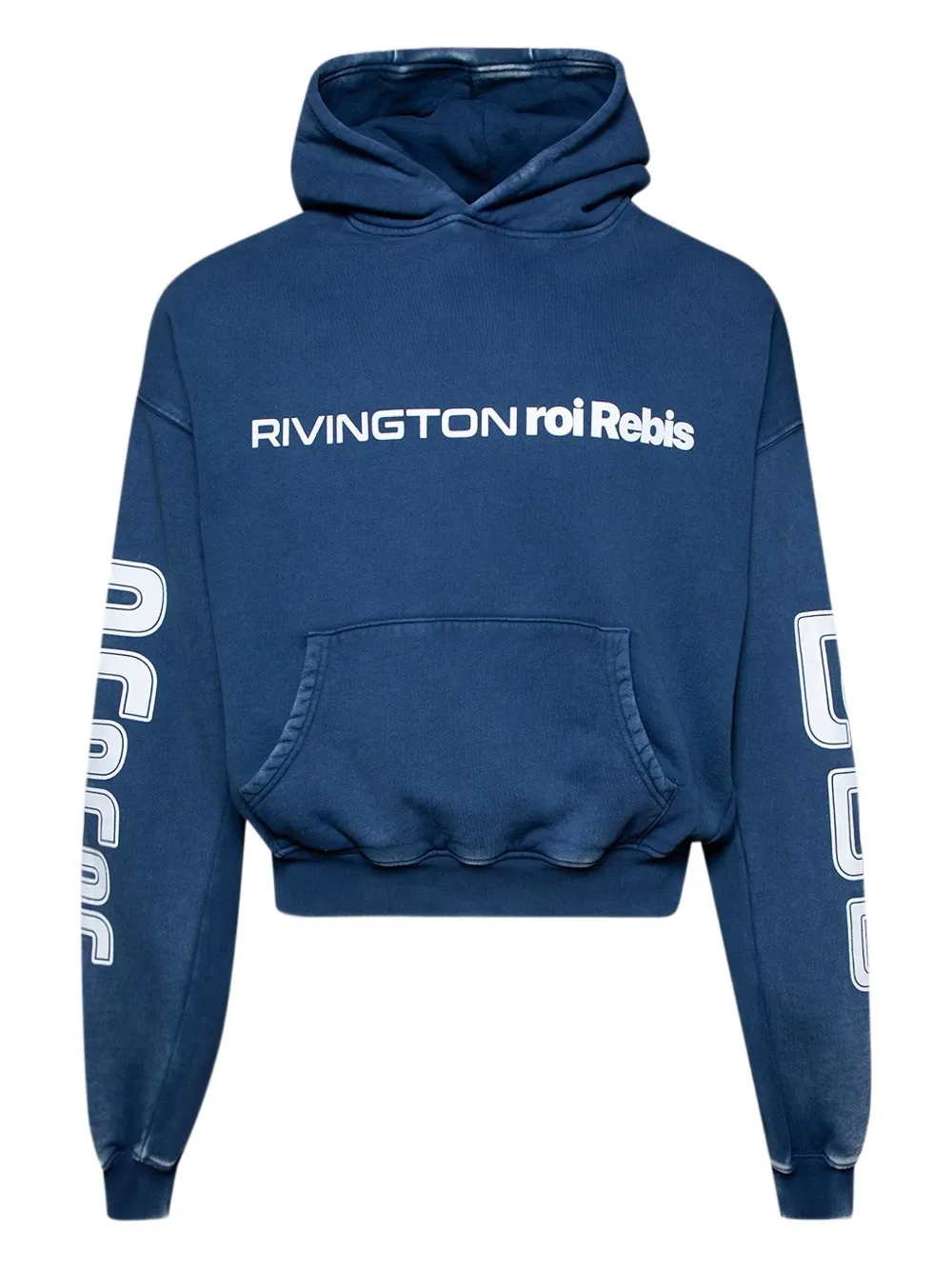 RRR123 hoodie con logo estampado | azul | Image 1