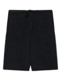 The Elder Statesman textured drawstring shorts - Black