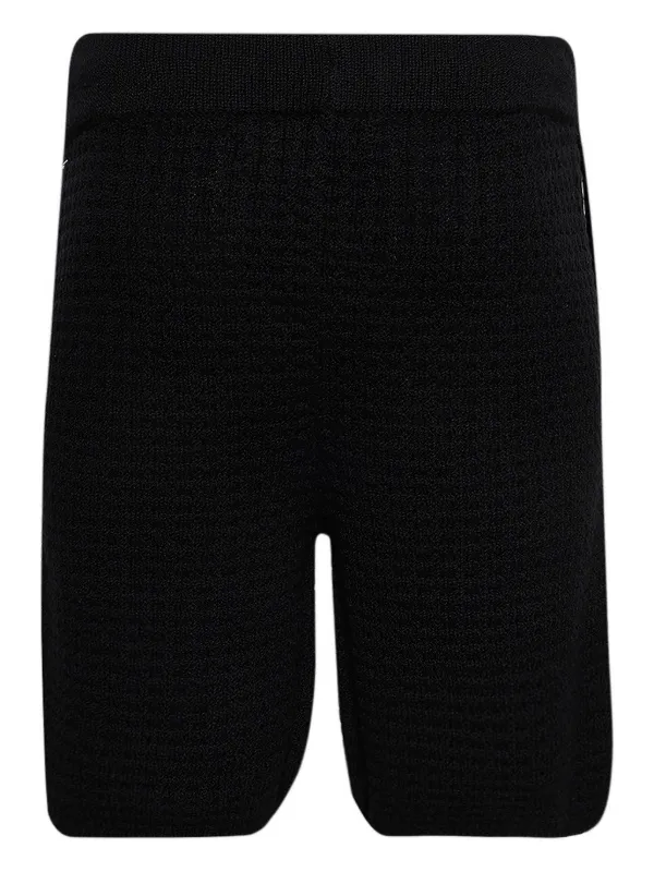The Elder Statesman テクスチャード ショートパンツ | ブラック