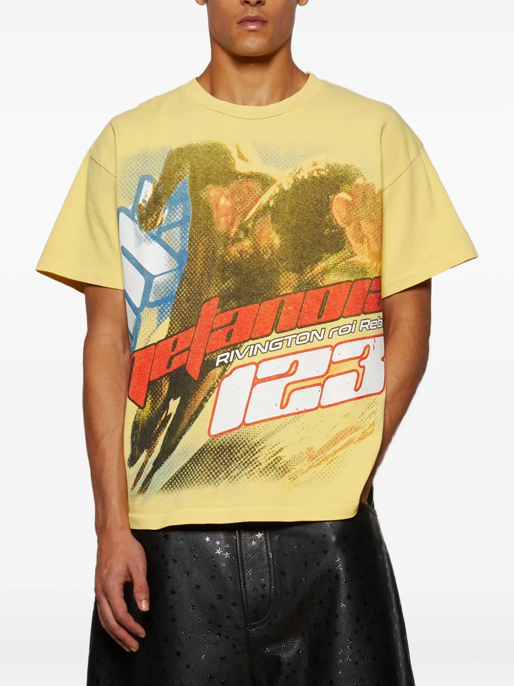 RRR123 Meta-Man T-shirt Geel