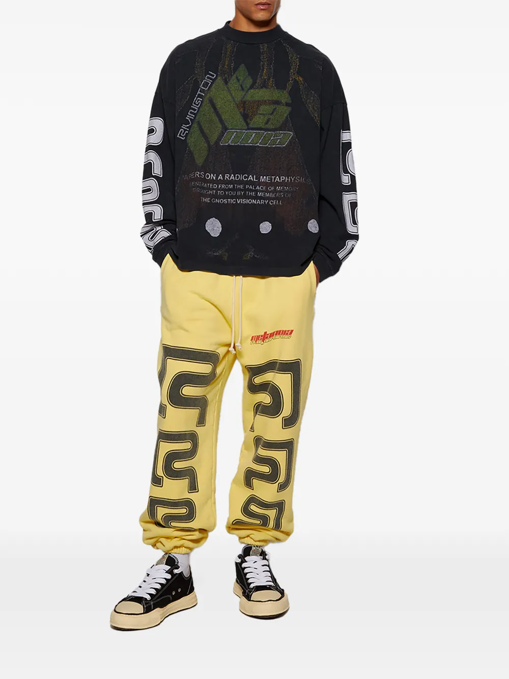 RRR123 drawstring graphic-print trousers | Sweatpants | Image 2
