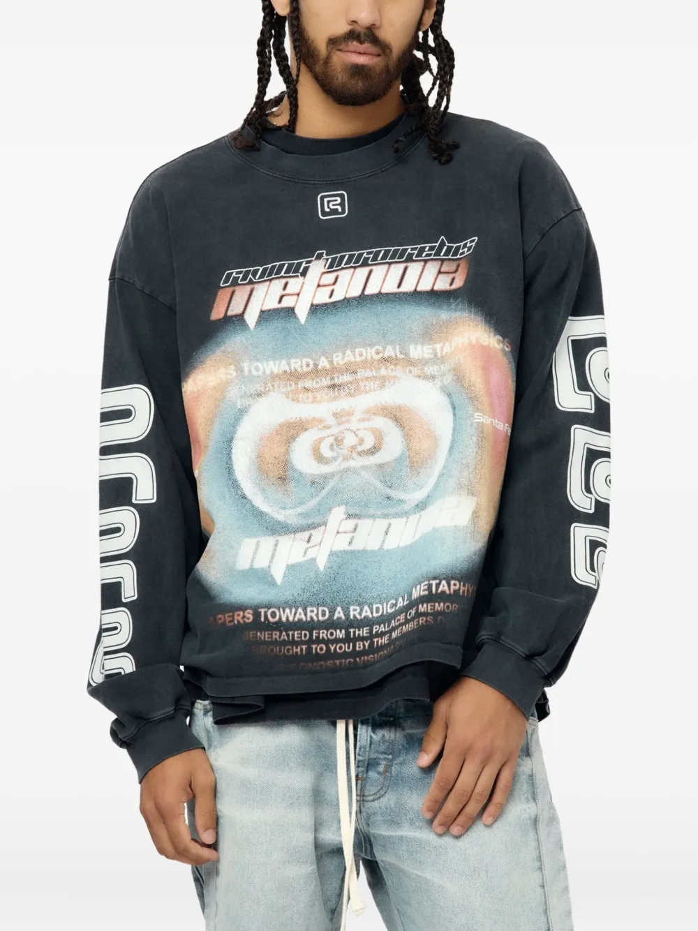 RRR123 playera Divinity Paper Garden | negro | Image 1