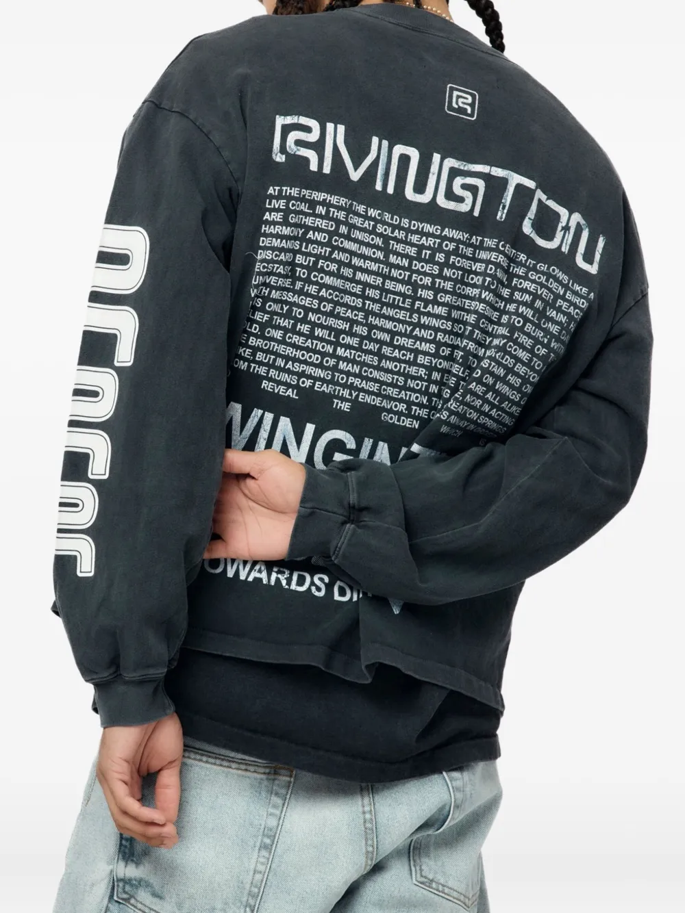 RRR123 Divinity Paper Garden ロングTシャツ | ブラック | FARFETCH JP