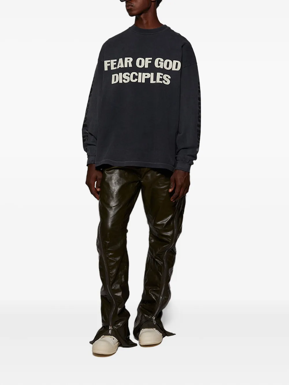 Fear Of God long-sleeve cotton T-shirt - Zwart