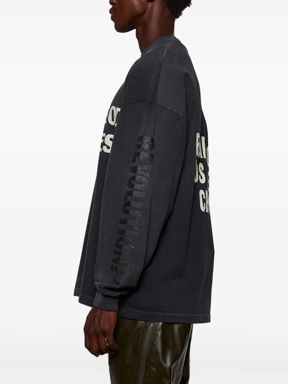 Fear Of God Long-sleeve Cotton T-shirt In Black