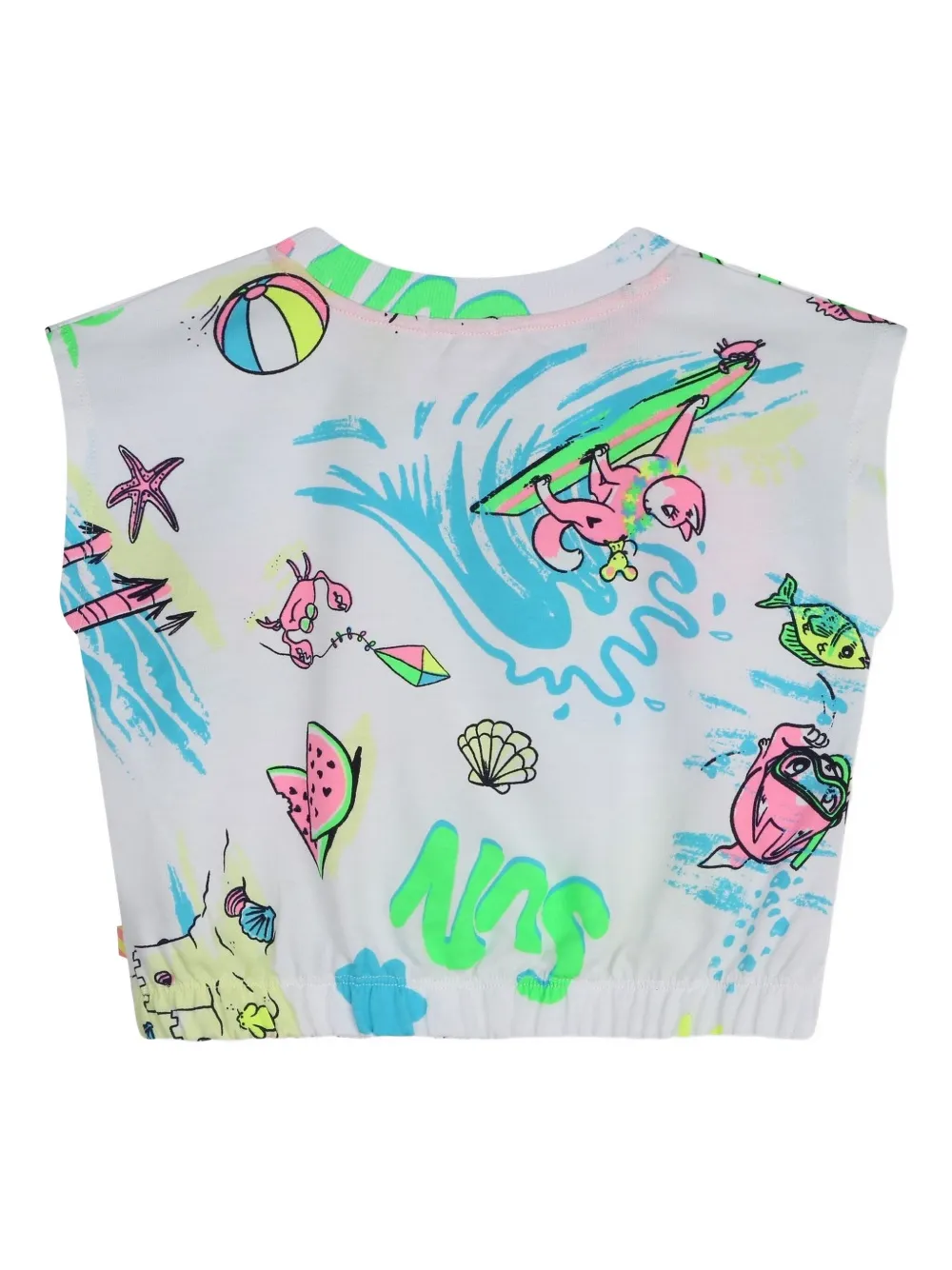 Billieblush graphic-print cropped top | Girls T-Shirts | Image 2