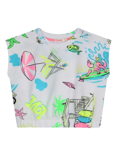 Billieblush graphic-print cropped top