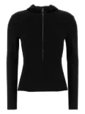Magda Butrym zip-up hoodie - Black