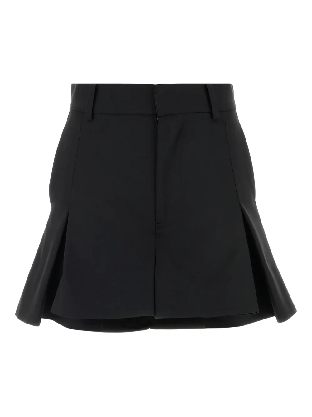 sacai プリーツ ミニスカート - ブラック sacai プリーツ ミニスカート - ブラック