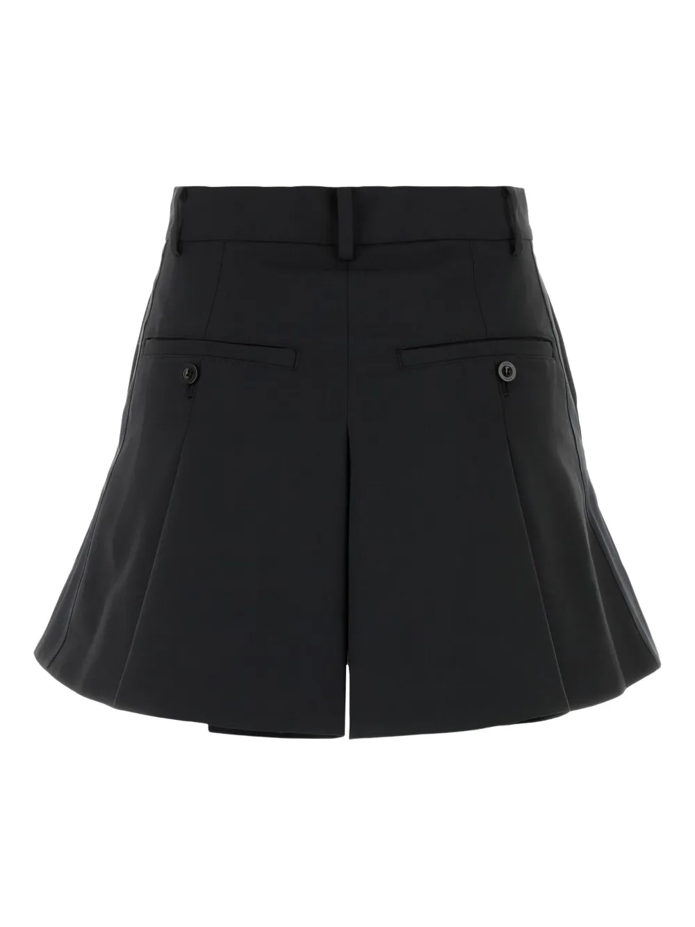 Sacai Mini-plooirok - Zwart