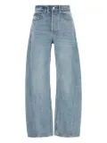 Alexander Wang logo-patch jeans - Blue