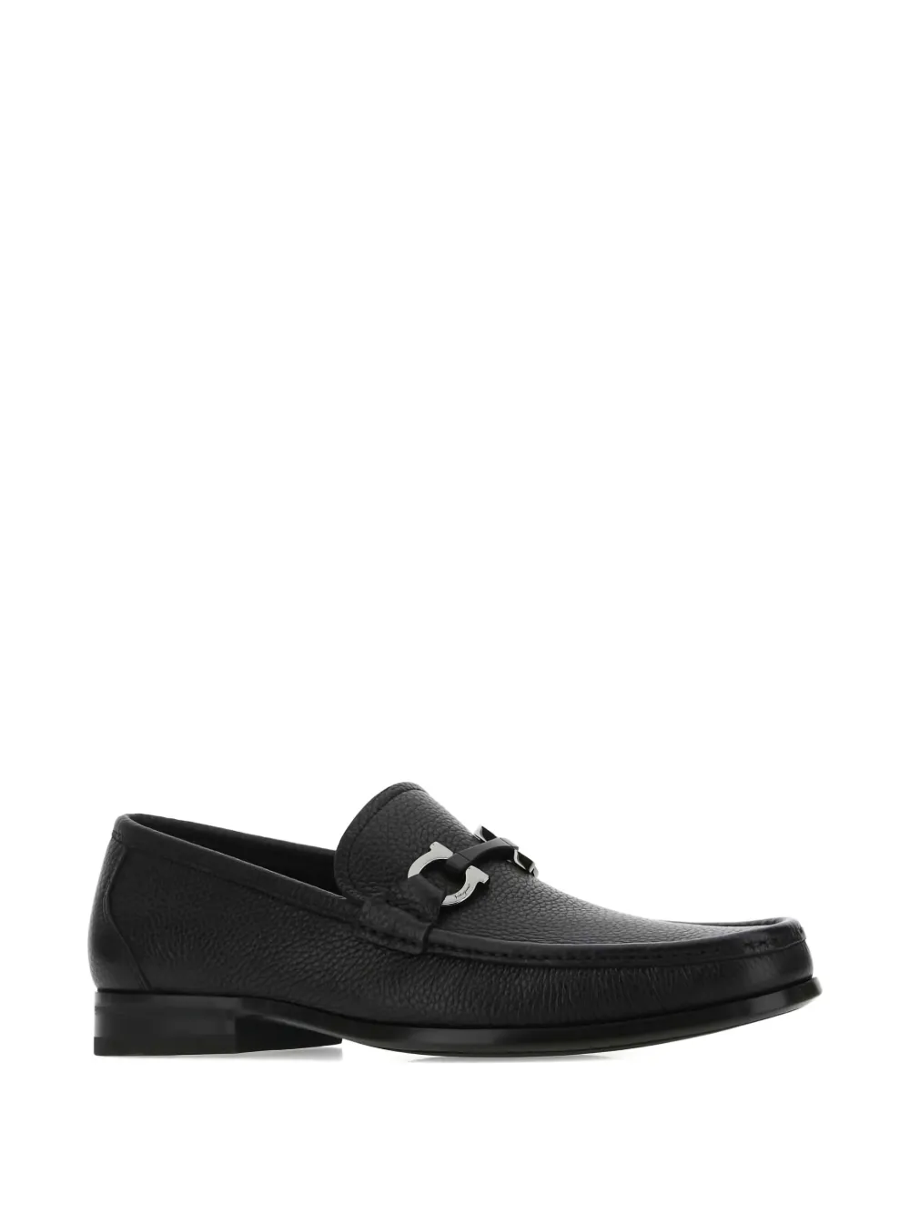 Ferragamo leather loafers Black