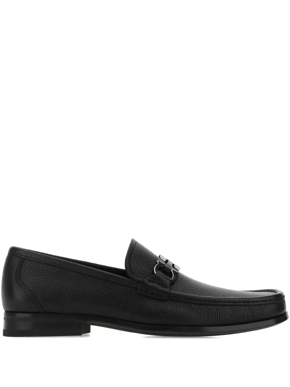 Ferragamo leather loafers Black