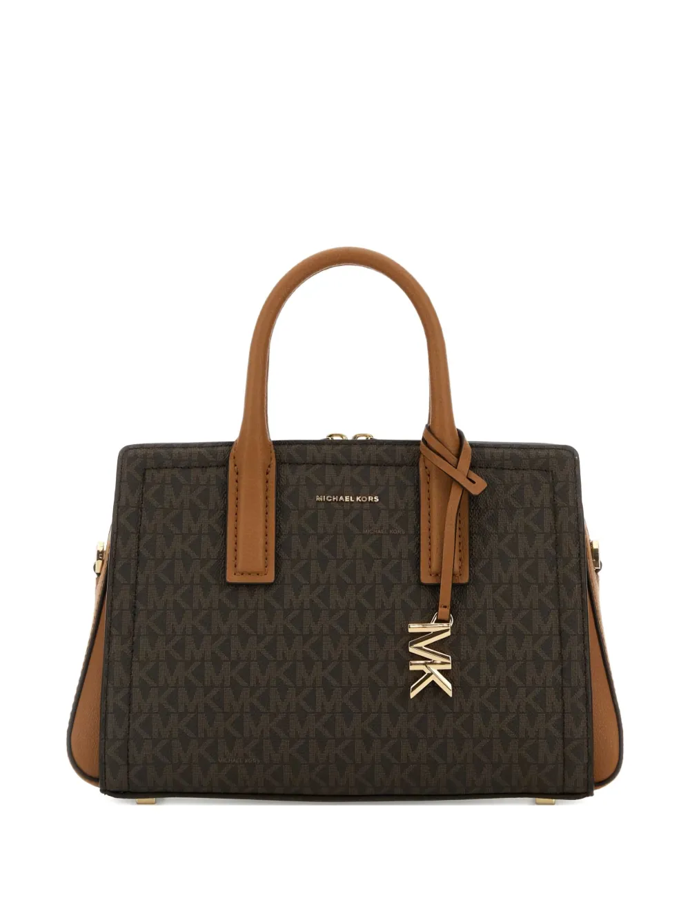 Michael Kors Kleine Laila shopper met monogram-print Beige