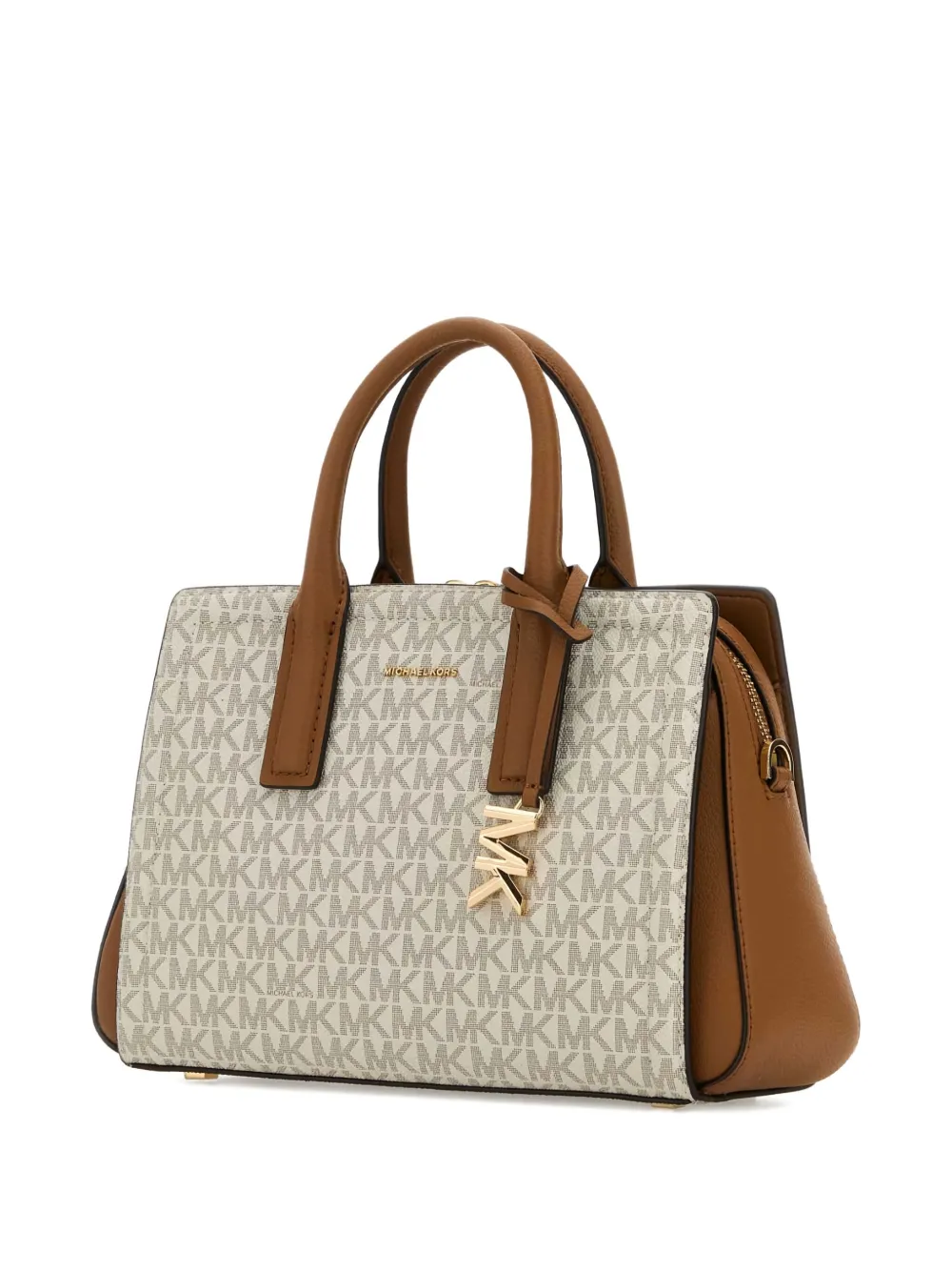 Michael Kors Kleine Laila shopper met monogram-print Beige