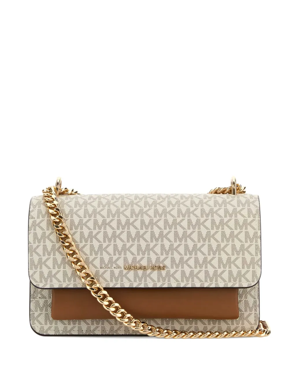 Michael Michael Kors Clair モノグラム ショルダーバッグ - ニュートラル Michael Michael Kors Clair モノグラム ショルダーバッグ - ニュートラル
