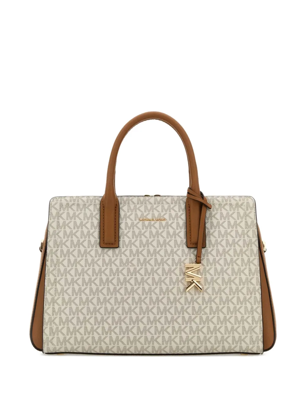 Michael Kors Kleine Laila shopper met monogram-print Beige