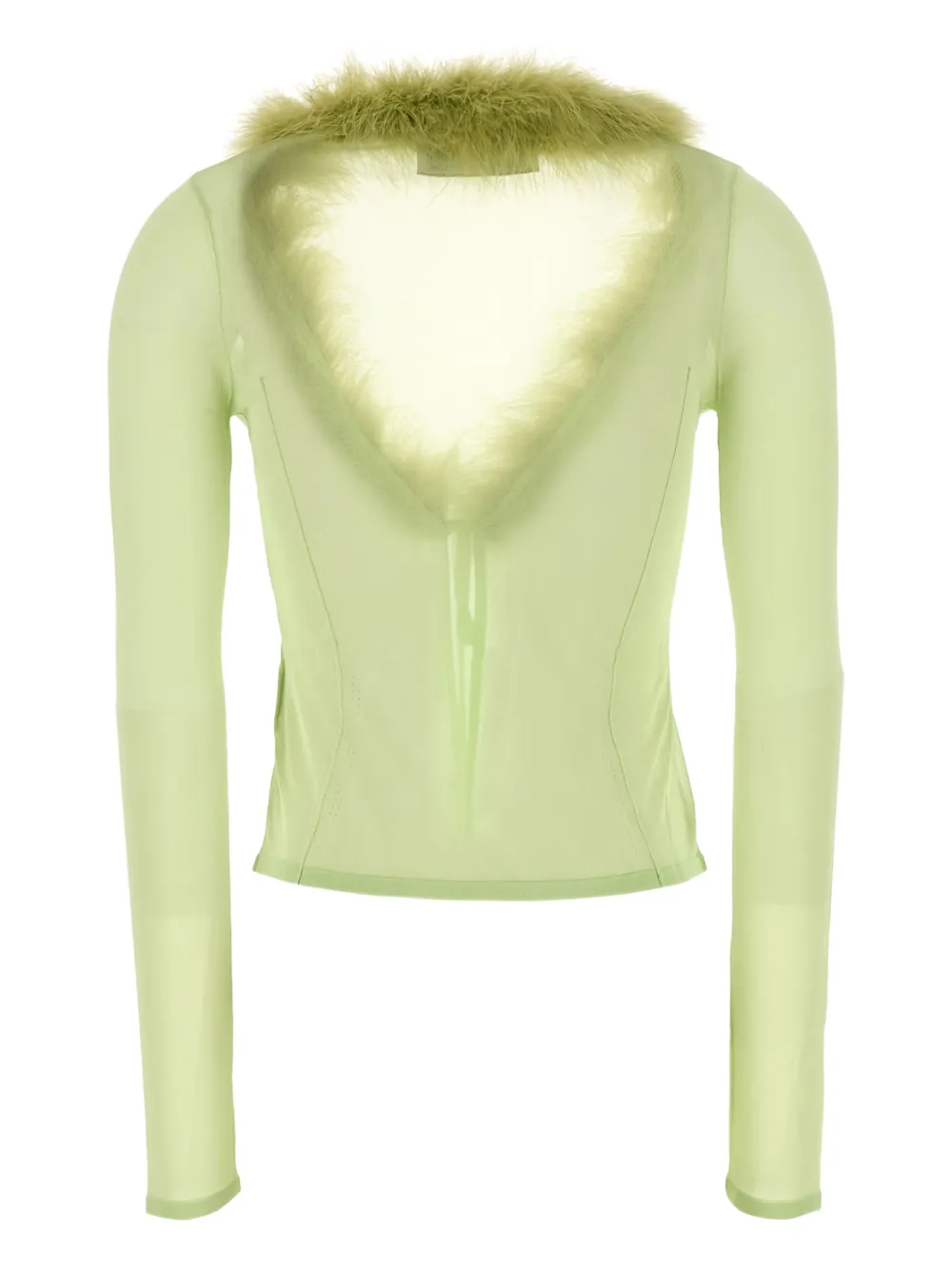 Blumarine faux-fur collar cardigan | Cardigans | Image 2