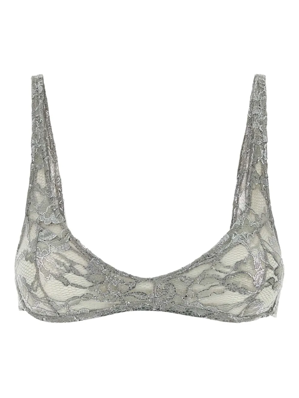 The Attico bralette de encaje | gris | Image 1