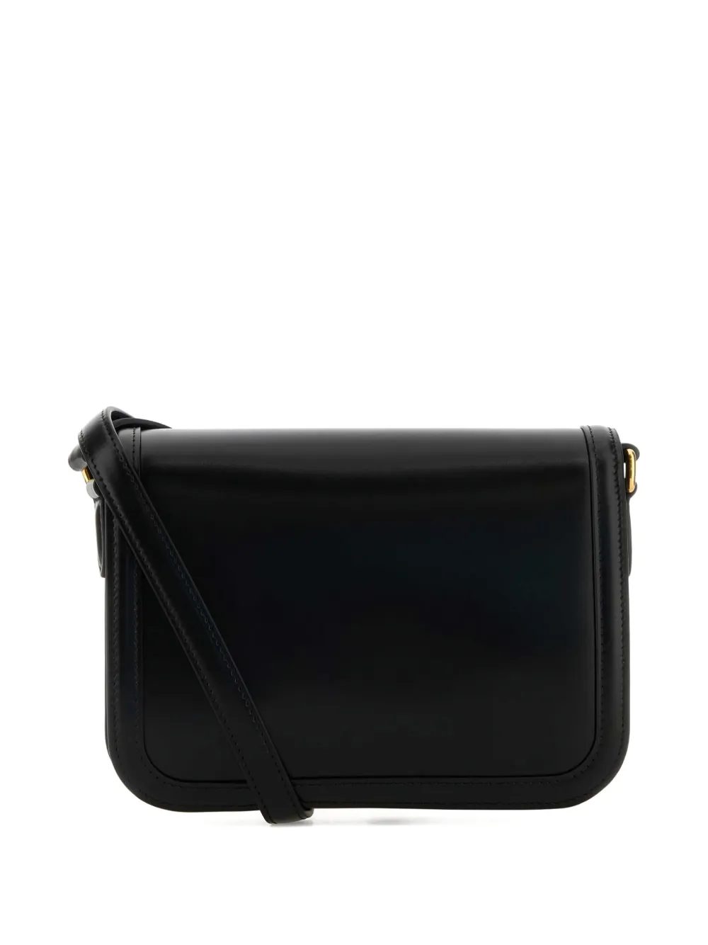 Valentino Garavani Schoudertas met goudkleurig logo - Zwart