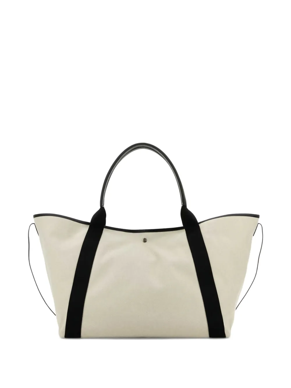 Balenciaga logo-printed canvas tote bag Beige