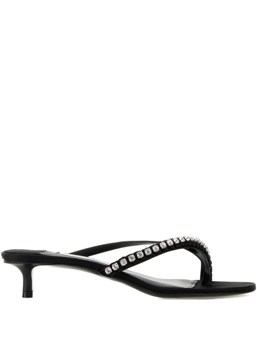 Jimmy Choo rhinestone-embellished heeled sandals Black
