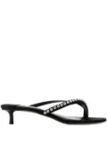 Jimmy Choo rhinestone-embellished heeled sandals - Black